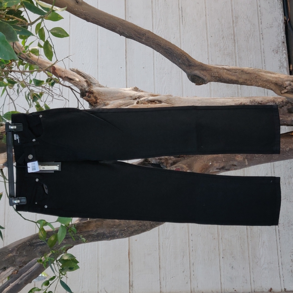 Buffalo David botton jeans Evan size 10 fit slim color black overdye
